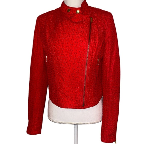 Vintage Green With Envy  Military Style Coat for Women in Red SIZE LARGE - Picture 1 of 12